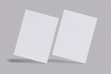 Vector white Blank book for mockup set cover, spread, spine. Realistic book in hardcover 