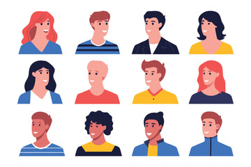 Diverse Portraits: A curated collection of vibrant and diverse character portraits. Each portrait embodies a unique personality, celebrating individuality and inclusivity with every glance. 