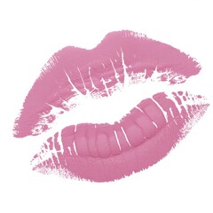 Fototapeta premium Pink lipstick kiss mark beauty
