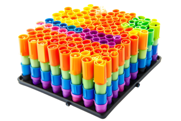 Beige Tote Bag with 3 Percent Design Eco Friendly Shopping Bag