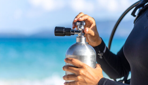 Butla z tlenem do nurkowania