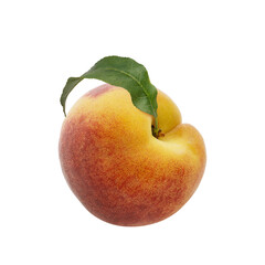 peaches isolated on white background