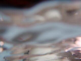 An underwater view of a person or object.
