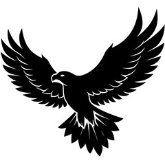 Majestic Eagle Flying Sharp Wing Silhouette bird wings