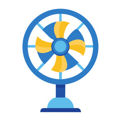 electric fan isolated on white