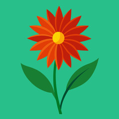 vector illustration of a sunflower
