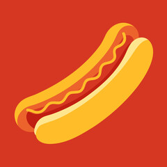 hot dog vector illustration