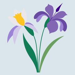 vector illustration of flowers