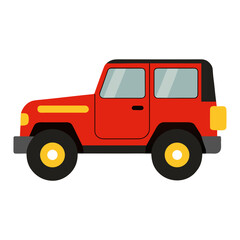 toy truck isolated on white