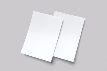 A4 Flyer For Mockup On White Background