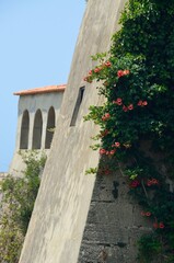 Muros del Forte de São Clemente en Vila Nova de Milfontes en la región del Alentejo Litoral, Portugal