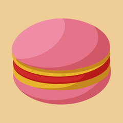 vector illustration of a cake