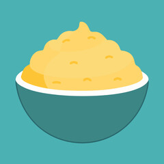 vector illustration of a pie