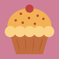cupcake with cherry
