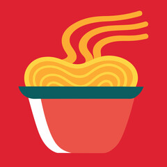 vector illustration of a bowl of soup