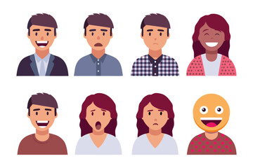 Expressive Spectrum: An array of individuals, each showcasing a unique emotion, creating a captivating visual exploration of human feeling.