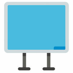 Fototapeta premium blank billboard isolated on white