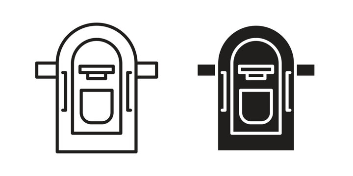 Jukebox icon. linear style sign for mobile concept and web design.