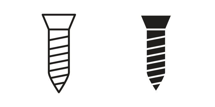 Implant Fixture icon. linear style sign for mobile concept and web design.