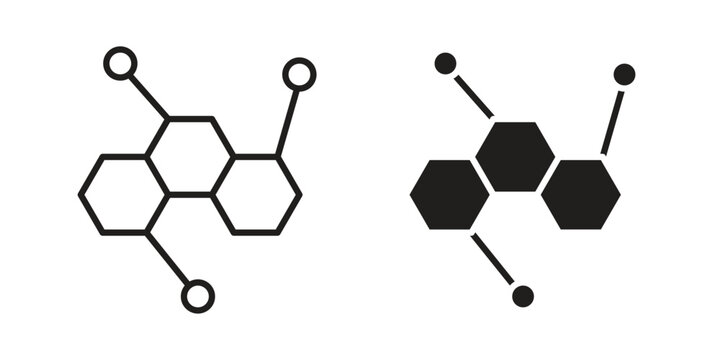 Hormones icon. linear style sign for mobile concept and web design.