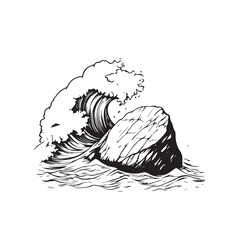 Splashing at the beach