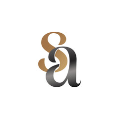 SA Combine link minimalist elegant lettering