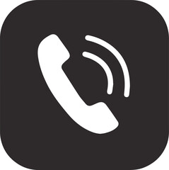 phone icon on white background