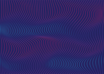 Wavy stripes background vector illustration | Premium Vector