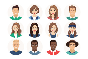 Diverse Portraits: A vibrant collection of diverse portraits of individuals from different backgrounds. This collection captures the essence of individuality.