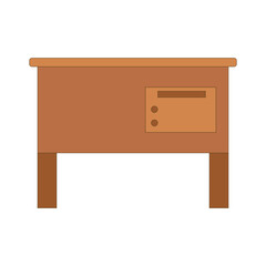 Teacher Desk Illustration