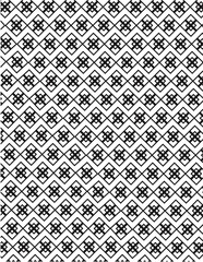 Fototapeta premium Geometric Diamond Grid Pattern with Intricate Knot Motifs