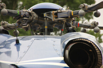 Rotor head (detail) of an Airbus Helicopter (A145)