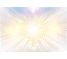 Obraz premium Photo of a bright burst of light radiates from the center with yellow and blue hues isolated on transparent background