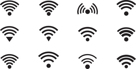 Wifi Vector Icons | Wireless Network and Internet Signal Set