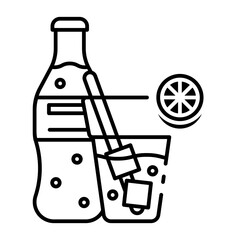 This Cold Soda icon is suitable for Summer Holiday, etc.