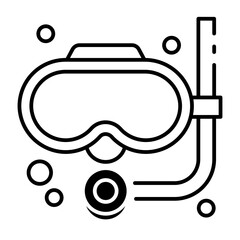 This Snorkel Mask icon is suitable for Summer Holiday, etc.