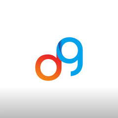 lettering dg typography minimalist trendy multicolor.