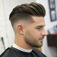 Obraz premium trending a hair style a man