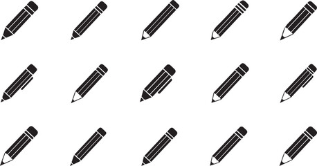 Pencil Vector Icons | Drawing and Writing Tool Set