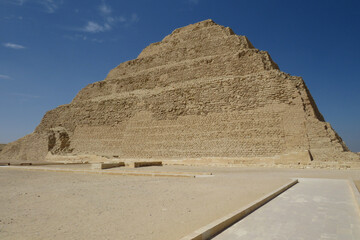 View of the Djoser's Pyramid. 2670&ndash;2650 BC (3rd Dynasty) Old Kingdom. Saqqara. Egypt.