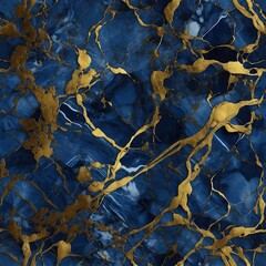 Luxury marble texture seamless pattern with gold veins, photorealistic high detail
