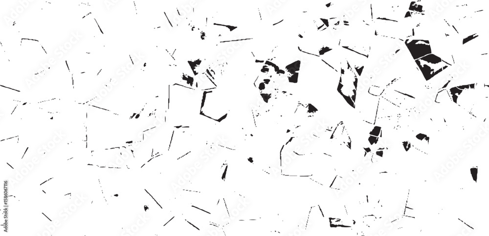 Wall mural monochrome texture composed of irregular graphic elements. distressed uneven grunge background. abst