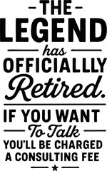 Retirement Announcement Scalable SVG Vector Graphic with Editable Paths and Layers for Web, UI Design, Digital Art, and Print Applications