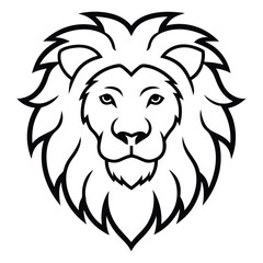 lion head vector illustration