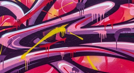 Obraz premium Abstract graffiti art design on a wall.