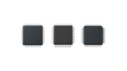 Microchip on transparent background png