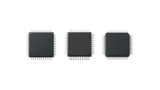 Microchip on transparent background png - Powered by Adobe