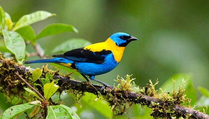 Obraz premium Vibrant bird perched on branch