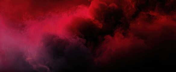 The captivating abstract display of red and dark smoky clouds in motion.