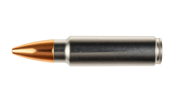 Bullets isolated on transparent background.